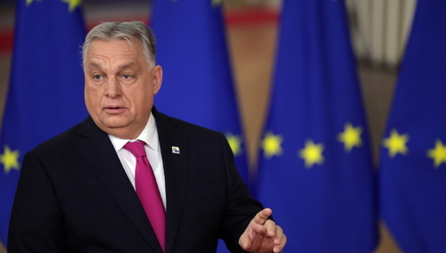 Premier Węgier Viktor Orban podczas szczytu w Brukseli