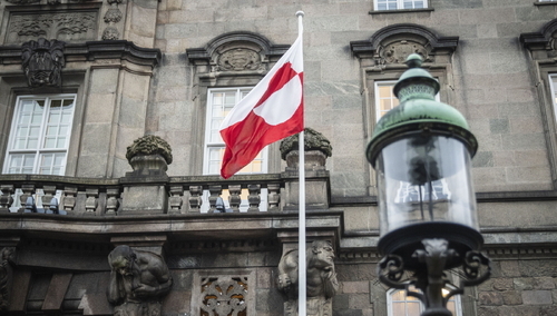 Flaga Grenlandii, zdjęcie poglądowe