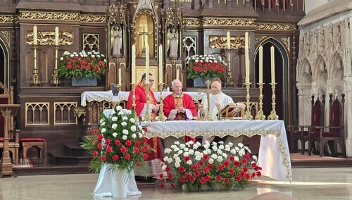Relikwie ks. Jerzego Popiełuszki w Bazylice Mniejszej w Strzegomiu
