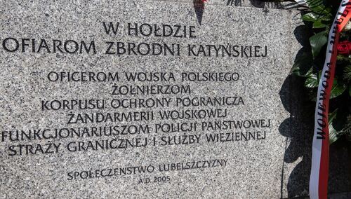 Lublin, 13.04.2023. Obchody 83. rocznicy zbrodni katyńskiej