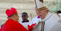 Od lewej: kard. Grzegorz Ryś, papież Franciszek