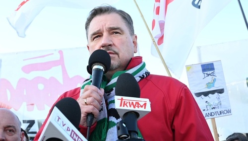 Piotr Duda ostro w Tychach: „Jako działacze związkowi jesteśmy dyskryminowani przez kolejne rządy!”