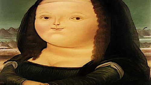Mona Lisa z nadwagą. Ilustracja poglądowa