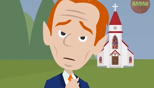 "Tusk pod kościołem"