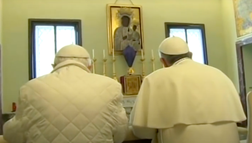 Wspólna modlitwa Franciszka i Benedykta XVI