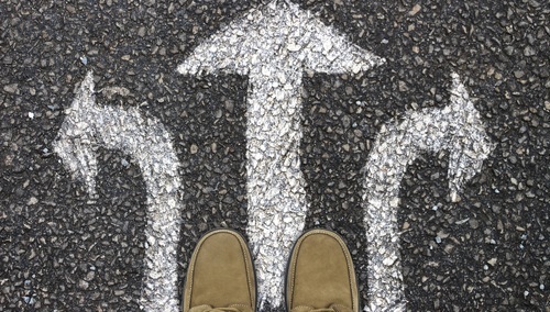 Strzałki kierunkowe. Ilustracja poglądowa