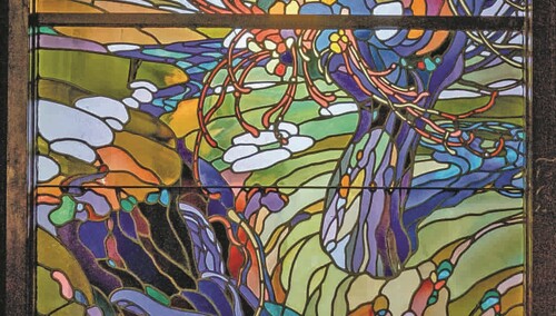 Henryk Uziembło, „Wiosna”, witraż Krakowskiego Zakładu Witrażów S.G. Żeleński, gmach Towarzystwa dla Kredytu Hipotecznego w Krakowie ok. 1908 r.