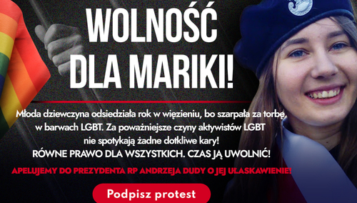 Grafika "Wolność dla Mariki"