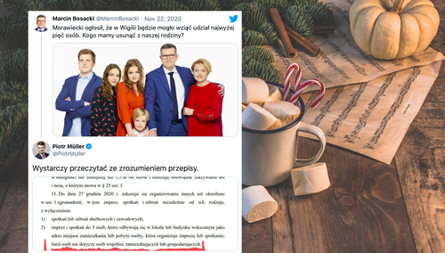 Senator KO pyta o wspólne święta. Müller: "Wystarczy przeczytać ze zrozumieniem przepisy"
