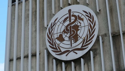 Logo Światowej Organizacji Zdrowia (WHO)