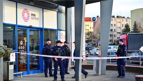 Miejsce ataku nożownika w Olkuszu