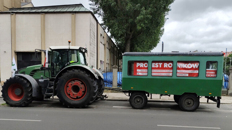 "Nie będziemy mogli konkurować". Solidarność wsparła protest rolników w Szczecinie