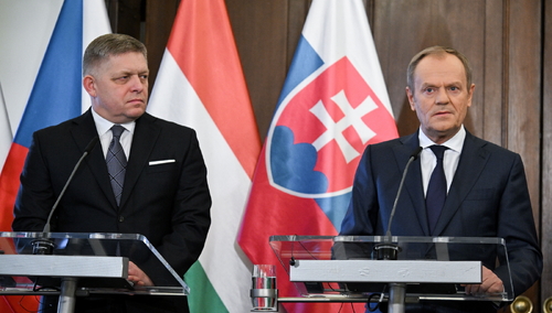 Donald Tusk w Pradze