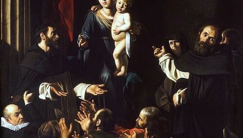 Michelangelo Caravaggio "Madonna Różańcowa"