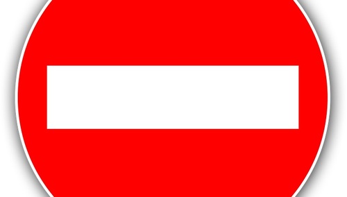 Znak zakazu wjazdu