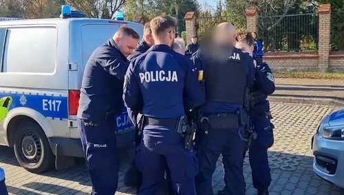 Przepychanka z policją w Gorzowie