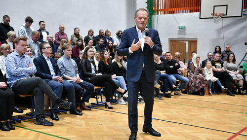 Donald Tusk w Sandomierzu