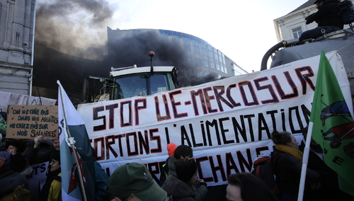 Protesty rolników w Brukseli