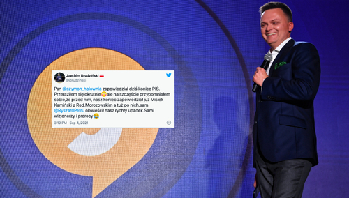 Hołownia zapowiada koniec rządów PiS. Mocna odpowiedź Brudzińskiego