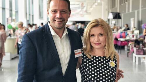 Poseł Koalicji Obywatelskiej Dorota Łoboda z prezydentem Warszawy Rafałem Trzaskowskim