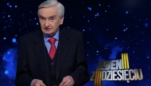 Tadeusz Sznuk - prowadzący "Jeden z dziesięciu"