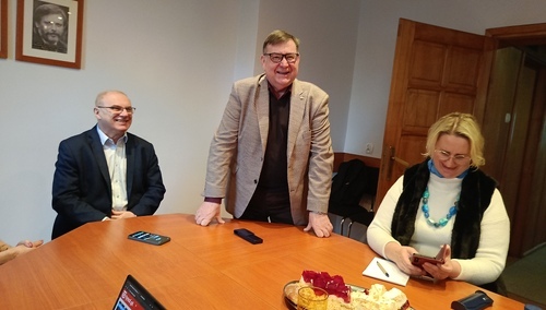 Waldemar Jakubowski w środku