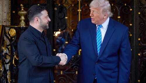 Wołodymyr Zełenski i Donald Trump