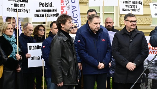 Pikieta oświatowej Solidarności