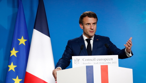 Prezydent Francji Emmanuel Macron