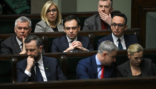 Minister Andrzej Domanski (w srodku)