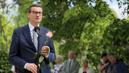Mateusz Morawiecki w Żelazowej Woli