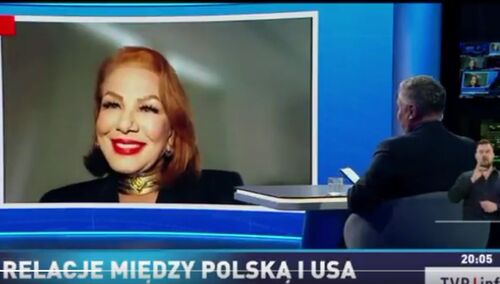 Wywiad w TVP z Georgette Mosbacher