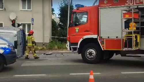 Wypadek z udziałem radiowozu