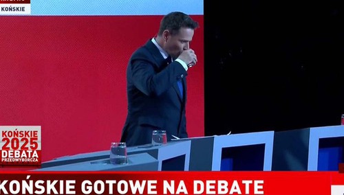 Rafał Trzaskowski samotnie oczekiwał na debatę