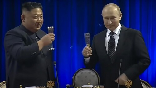 Kim Dzong Un i Władimir Putin