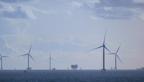 Farma wiatrowa na Morzu Północnym