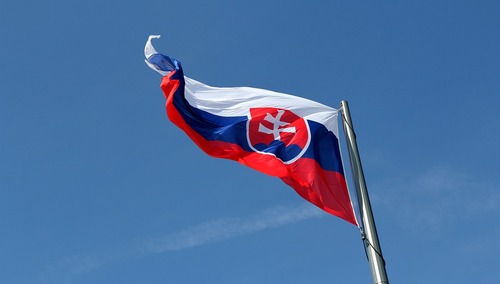 Flaga Słowacji, zdjęcie poglądowe