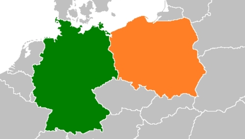 Mapa Polska-Niemcy