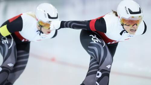 Polskie łyżwiarki Andżelika Wójcik i Kaja Ziomek-Nogal