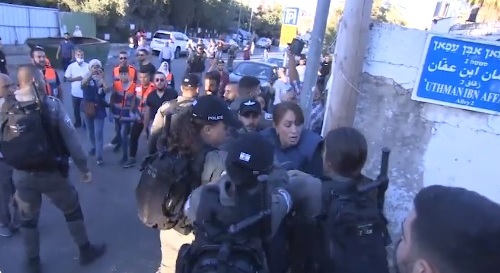 [Video] "Bili mnie i kopali". Awantura wokół zatrzymania dziennikarki Al-Jazeery w Izraelu