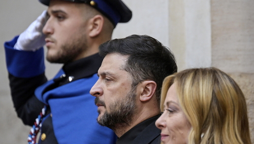 Prezydent Ukrainy Wołodymyr Zełenski