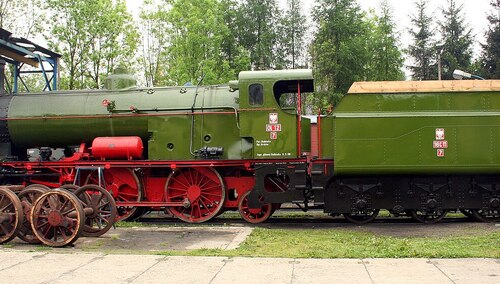 Jeden z eksponatów w Skansenie Taboru Kolejowego w Chabówce