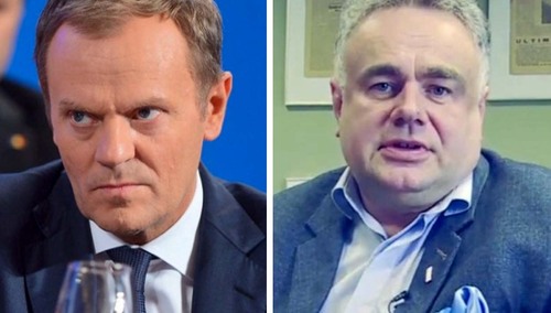 Donald Tusk i Tomasz Sakiewicz
