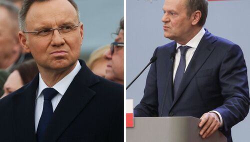 Andrzej Duda i Donald Tusk