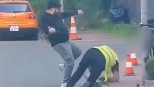 Brutalny atak na ochroniarza w Warszawie