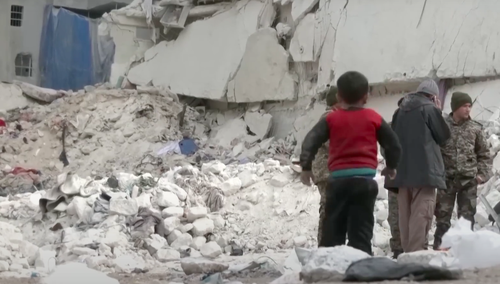 Aleppo, skutki trzęsienia ziemi