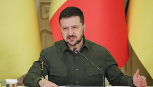 Prezydent Ukrainy Wołodymyr Zełenski