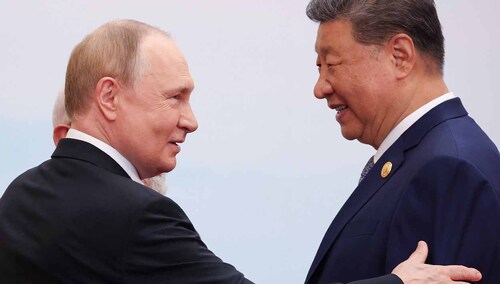Władimir Putin i Xi Jinping