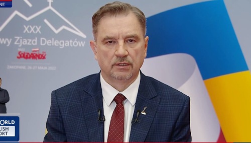 Przewodniczący Komisji Krajowej NSZZ „Solidarność” Piotr Duda