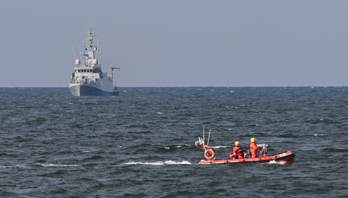 Poszukiwania żołnierza na Bałtyku w okolicy Westerplatte w Gdańsku